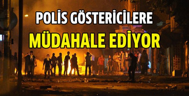  Taksim'de göstericilere müdahale ediliyor