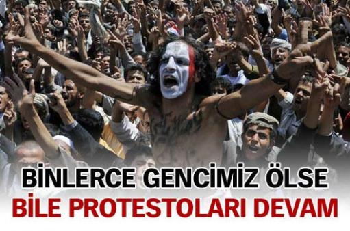 'Binlerce gencimiz ölse bile protestolara devam edeceğiz
