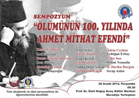 Ahmet Mithat Efendi Sempozyumu