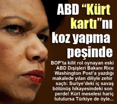 ABD - Kürdistan kartı yeniden masada!