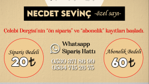 ÇELEBİ DERGİSİ YAYIN HAYATINA BAŞLADI