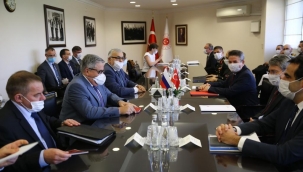 TÜRK VE RUS HEYETİ GÖRÜŞME GERÇEKLEŞTİRDİ 