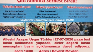 UYGUR TÜRKLERİNDEN ÇİN'E: AİLEMİZİ SERBEST BIRAK 