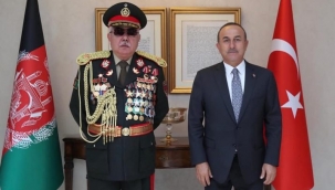 DIŞİŞLERİ BAKANI ÇAVUŞOĞLU, ÖZBEK LİDER MAREŞAL DOSTUM İLE BİR ARAYA GELDİ 
