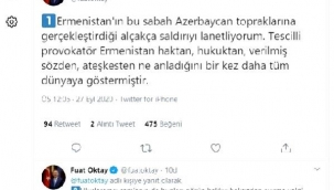 Cumhurbaşkanı Yardımcısı Oktay: Türkiye, Azerbaycanlı kardeşlerinin yanındadır 