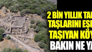 Tarihi Aigai Antik Kenti'ndeki taşlardan köprü, cami yapılmış!