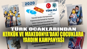 Türk Ocaklarından, Kerkük ve Makedonya'daki çocuklara yardım eli