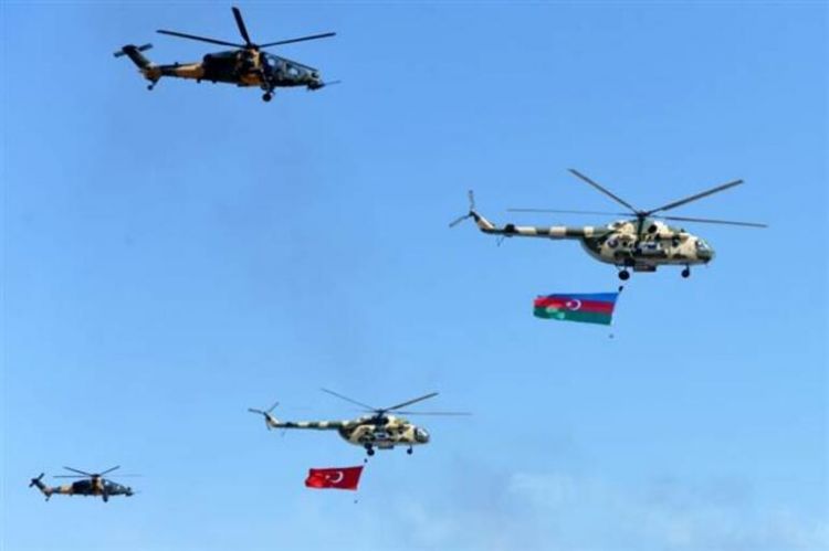 Türkiye ve Azerbaycan'dan savaş sahnelerini aratmayan tatbikat 