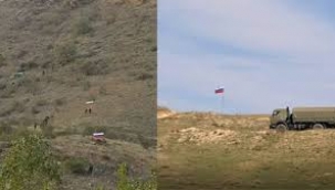 AZERBAYCAN ORDUSUNA KARŞI PKK TAKTİĞİ: ERMENİLER RUS BAYRAĞI AÇTI! 