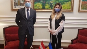 EMİNE CEPPAR, AVUSTURYA'NIN KIYİV BÜYÜKELÇİSİ İLE BİR ARAYA GELDİ 