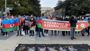 Ermenistan'ın saldırıları Cenevre'de protesto edildi