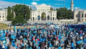 İSTANBUL'DA ÇİN BASKILARINA KARŞI DOĞU TÜRKİSTAN EYLEMİ 