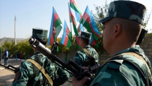 AZERBAYCAN ORDUSU 27 YILDIR İŞGAL ALTINDA BULUNAN AĞDAM'A GİRDİ 