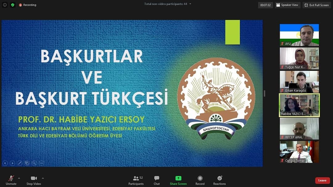 Ahmet Yesevi Üniversitesinde "Başkurtlar ve Başkurt Türkçesi" Konulu Konferans Düzenlendi