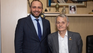 KIRIMOĞLU İLE UMEROV, UKRAYNA BAŞBAKANIYLA BİR ARAYA GELDİ 