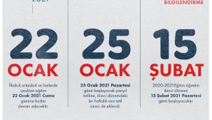 MEB eğitim, sınav ve yarıyıl takvimini açıkladı