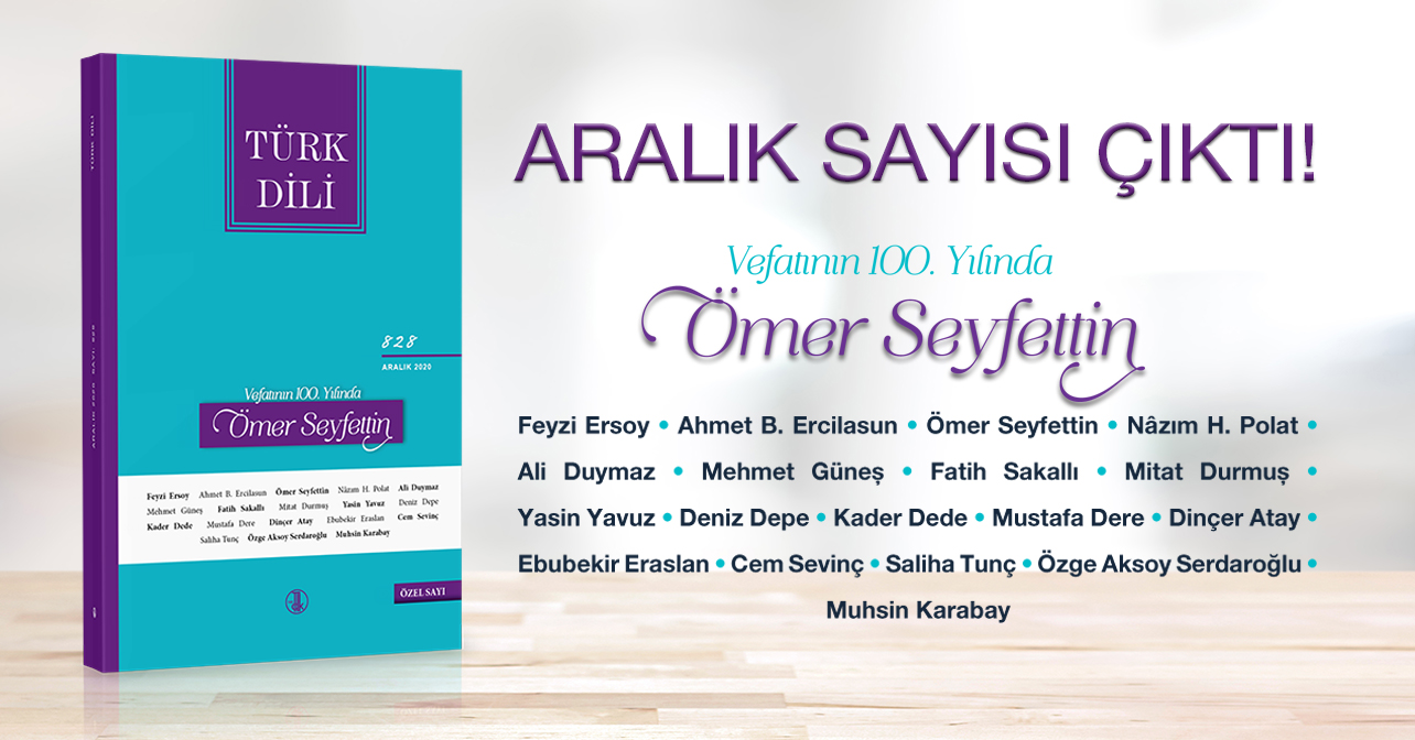 Türk Dili Dergisinin Aralık Sayısı Yayımlandı. 