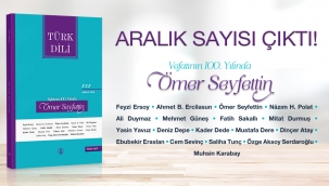 Türk Dili Dergisinin Aralık Sayısı Yayımlandı. 