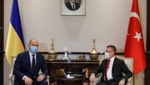 UKRAYNA BAŞBAKANI ŞMIGAL, FUAT OKTAY İLE KIRIM TATARLARI İÇİN KONUT İNŞA PROJESİNİ GÖRÜŞTÜ 