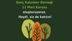 Genç Kalemler Derneği 500 ağaçlık 'Genç Kalemler 12 Mart Korusu' oluşturuyor.