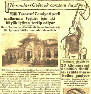 TARİHTE BUGÜN: 3 Ocak Günün Kurumu: Milli İktisat ve Tasarruf Cemiyeti - Yazan: Fazlı Koksal