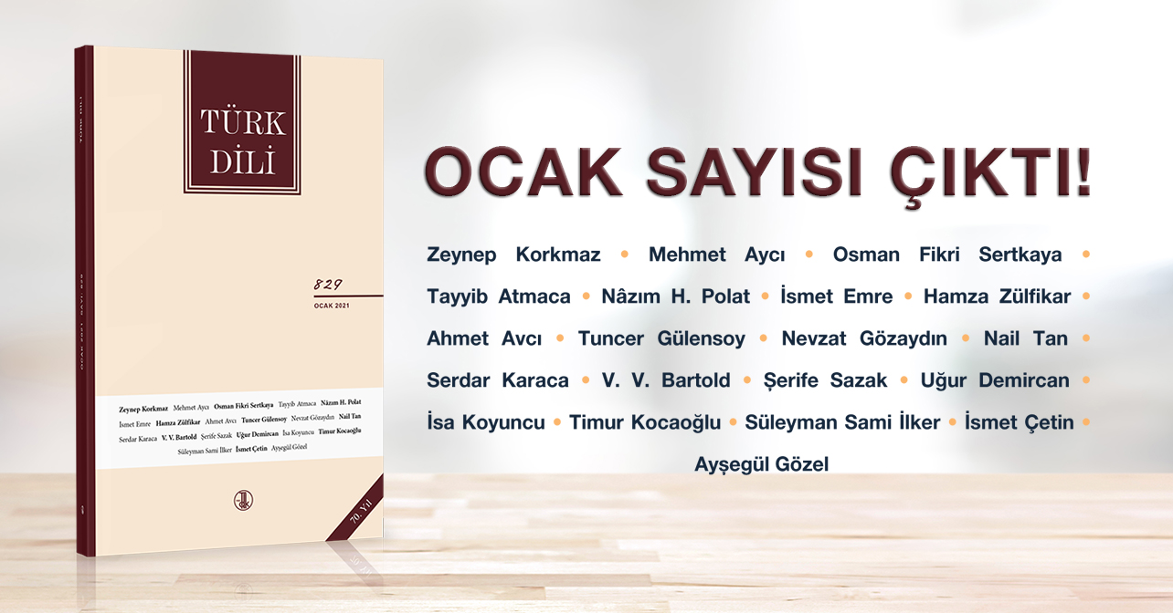 Türk Dili Dergisinin Ocak Sayısı Yayımlandı. 