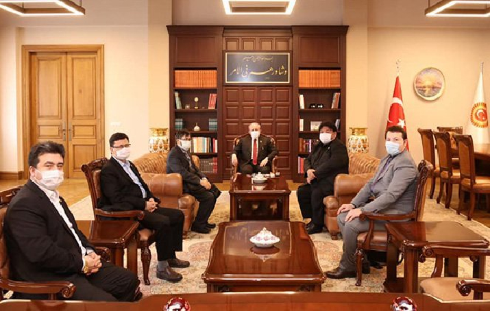 Uluslararası Doğu Türkistan Teşkilatlar Birliği Heyeti'nden TBMM Başkanı Şentop'a ziyaret 