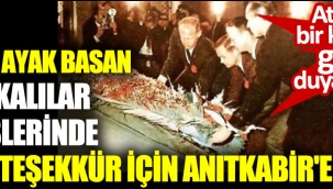 Aya ilk çıkan astronotların Anıtkabir ziyareti