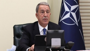 Bakan Akar: PKK'nın, NATO misyonu önündeki en büyük engel olduğunu dile getirdik 