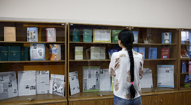 Bişkek'te "Dil Ulusun Büyük Mirasıdır" Sergisi açıldı 