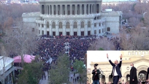 Ermenistan'da ordunun istifa bildirisi sonrası halk meydanlara indi 