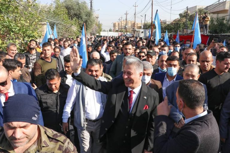 Irak Türkleri, ITC ve Erşat Salihi'ye destek yürüyüşü yaptı 