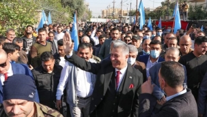 Irak Türkleri, ITC ve Erşat Salihi'ye destek yürüyüşü yaptı 