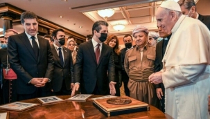 Papa'nın Irak ziyaretinde Kürdistan haritası rezaleti: Türkiye düşmanlığı apaçık ortada! 