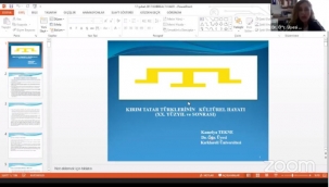 Emel Fikir ve Kültür Konferanslarında bu hafta "Kırım Tatarlarında Kültür ve Medeniyet" konuşuldu 