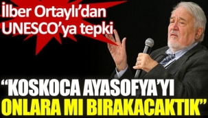 İlber Ortaylı'dan Ayasofya ile ilgili UNESCO'ya sert tepki