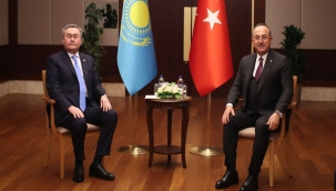 Çavuşoğlu, Kazakistan Dışişleri Bakanı Tileuberdi ile görüştü 