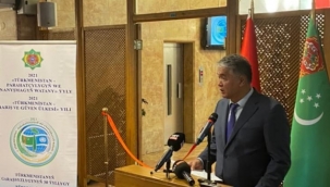 "Türkmenistan kültür, sanat ve fotoğraf sergisi" Ankara'da Milli Kütüphane'de açıldı.