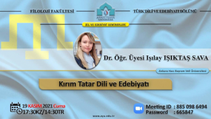 Hoca Ahmet Yesevi Üniversitesinde Kırım Tatar Dili ve Edebiyatı konferansı