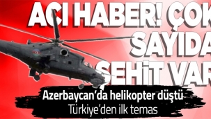 Azerbaycan`da helikopter kazası: 14 şehit