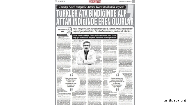 Seyyid Ahmet Arvasi Söyleşisi