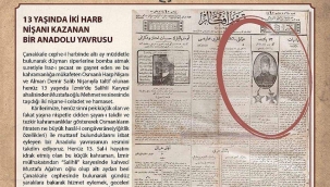 ÇANAKKALE SAVAŞLARINDA SALİHLİLİ KÜÇÜK BİR KAHRAMAN