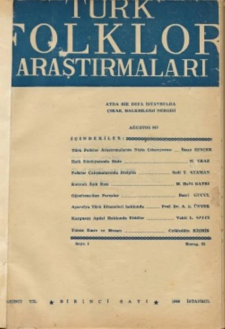 Mecmûa-i Fünûn'dan Folklor/Edebiyat'a dergiciliğimiz