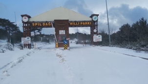 SPİL DAĞI'NA KAR YAĞMIŞ