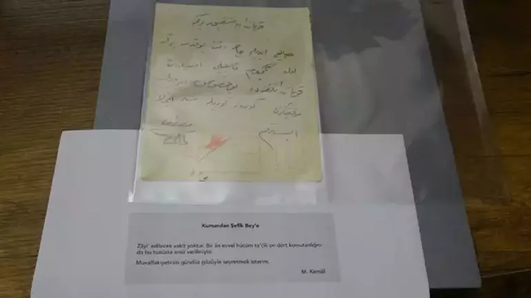 Atatürk'ün Çanakkale Cephesinde yazdığı emir ortaya çıktı