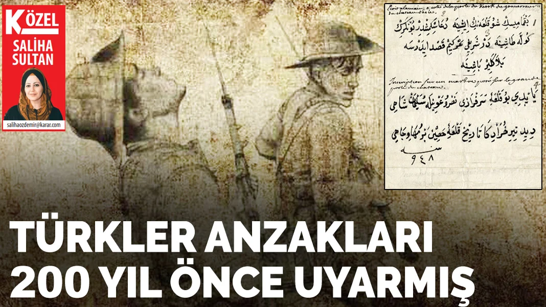 Türkler Anzakları 200 yıl önce uyarmış