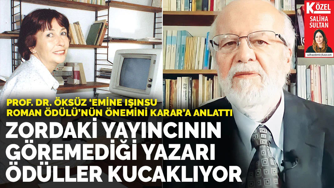 Prof. Dr. İskender Öksüz 'Emine Işınsu Roman Ödülü'nün önemini anlattı