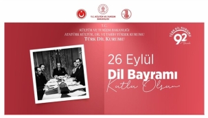 26 Eylül Dil Bayramı'nın 92. Yılı Kutlu Olsun
