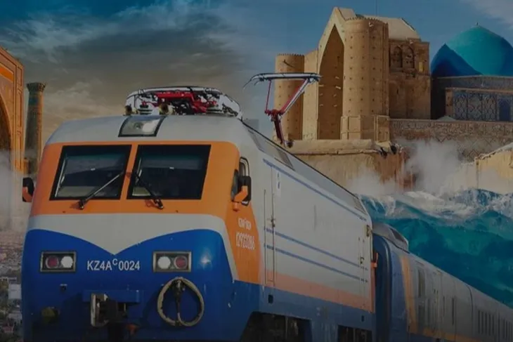 Kazakistan ve Özbekistan'ın hayata geçirdiği demiryolu projesi Türkistan'ı birbirine bağlıyor