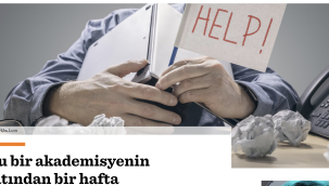 Bir akademisyenin hayatının bir haftası